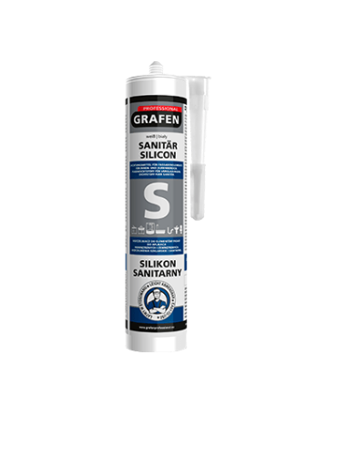 Silicon sanitar Grafen- culoarea alb 280ML